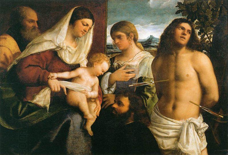 Sebastiano del Piombo La Sainte Famille avec sainte Catherine China oil painting art